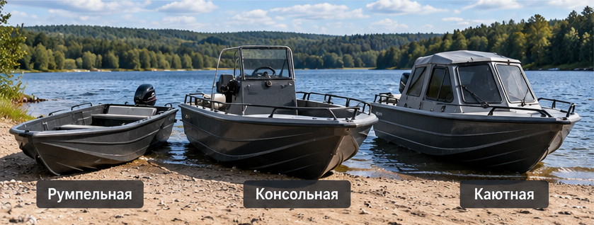 Варианты конструкции и компоновки лодок из ПНД